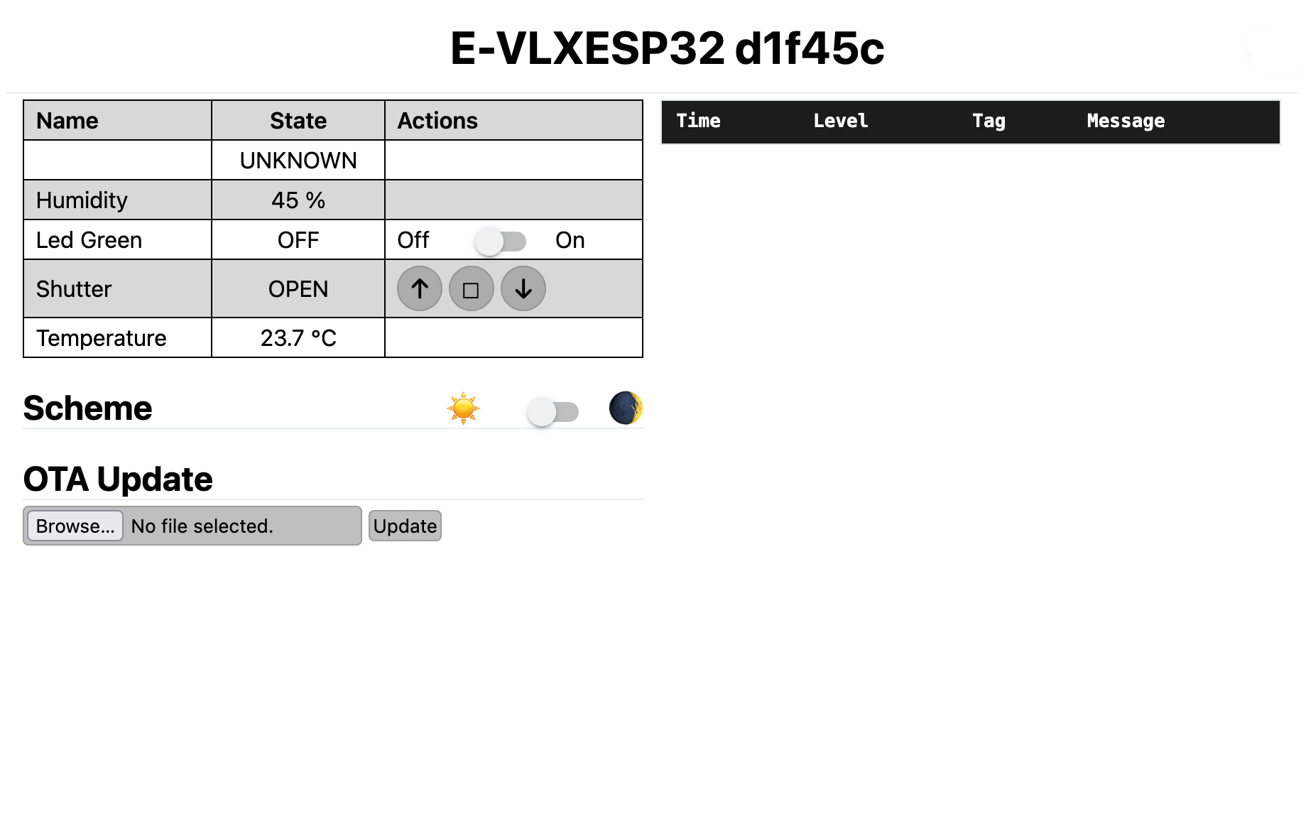 Internal web-server